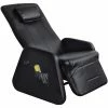 VidaXL Fauteuil de massage Noir Similicuir