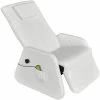 VidaXL Fauteuil de massage Blanc Similicuir