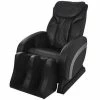 VidaXL Fauteuil de massage Noir Similicuir