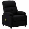 VidaXL Fauteuil de massage Noir Tissu