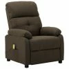VidaXL Fauteuil de massage Marron Tissu
