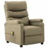VidaXL Fauteuil de massage inclinable Cappuccino Similicuir