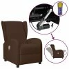 VidaXL Fauteuil inclinable releveur de massage Marron Similicuir