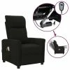 VidaXL Fauteuil électrique de massage Noir Tissu