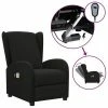 VidaXL Fauteuil électrique de massage Noir Tissu