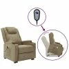 VidaXL Fauteuil inclinable de massage Cappuccino Similicuir