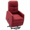 VidaXL Fauteuil inclinable de massage Rouge bordeaux Tissu