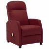 VidaXL Fauteuil de massage inclinable Rouge bordeaux Similicuir