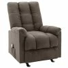 VidaXL Fauteuil de massage inclinable Marron Tissu