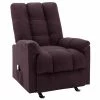 VidaXL Fauteuil de massage inclinable Violet Tissu