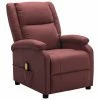 VidaXL Fauteuil de massage inclinable Rouge bordeaux Similicuir