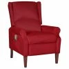 VidaXL Fauteuil de massage inclinable Rouge bordeaux Velours