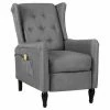 VidaXL Fauteuil de massage inclinable Gris clair Tissu