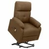 VidaXL Fauteuil de massage inclinable Marron Tissu