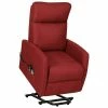 VidaXL Fauteuil de massage inclinable Rouge bordeaux Tissu