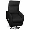 VidaXL Fauteuil inclinable de massage Noir Similicuir