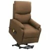 VidaXL Fauteuil de massage inclinable Taupe Tissu