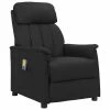 VidaXL Fauteuil de massage inclinable Noir Similicuir