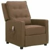 VidaXL Fauteuil de massage inclinable Taupe Tissu