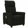 VidaXL Fauteuil de massage inclinable Noir Tissu