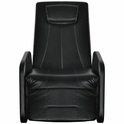 VidaXL Fauteuil de massage Noir Similicuir 2 VidaXL Fauteuil de massage Noir Similicuir – Image 2
