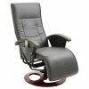 VidaXL Fauteuil de massage Gris Similicuir