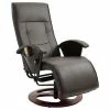 VidaXL Fauteuil de massage Marron Similicuir