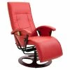 VidaXL Fauteuil de massage Rouge Similicuir