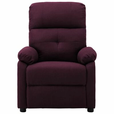 VidaXL Fauteuil de massage Violet Tissu 2 VidaXL Fauteuil de massage Violet Tissu – Image 2