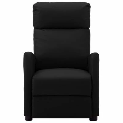 VidaXL Fauteuil de massage inclinable Noir Similicuir 2 VidaXL Fauteuil de massage inclinable Noir Similicuir – Image 2