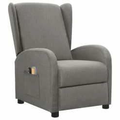 VidaXL Fauteuil électrique de massage Gris clair Tissu 7 VidaXL Fauteuil électrique de massage Gris clair Tissu -Fauteuils électriques Soldes image 2 3098937