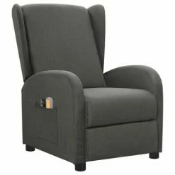 VidaXL Fauteuil électrique de massage Gris foncé Tissu -Fauteuils électriques Soldes image 2 3098938