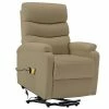 VidaXL Fauteuil inclinable de massage Cappuccino Similicuir