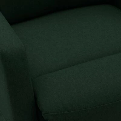 VidaXL Fauteuil inclinable de massage Vert foncé Tissu 2 VidaXL Fauteuil inclinable de massage Vert foncé Tissu – Image 2
