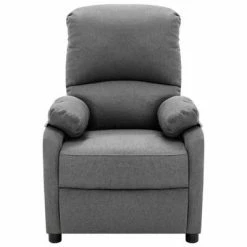 VidaXL Fauteuil de massage inclinable Gris clair Tissu -Fauteuils électriques Soldes image 2 324079