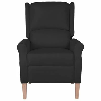 VidaXL Fauteuil de massage inclinable Noir Tissu 2 VidaXL Fauteuil de massage inclinable Noir Tissu – Image 2