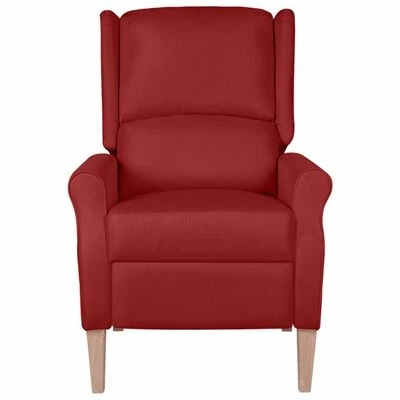 VidaXL Fauteuil de massage inclinable Rouge bordeaux Tissu 2 VidaXL Fauteuil de massage inclinable Rouge bordeaux Tissu – Image 2
