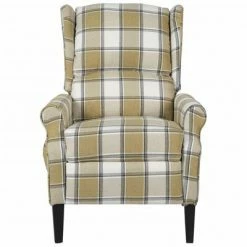 VidaXL Fauteuil de massage inclinable Vert Tissu -Fauteuils électriques Soldes image 2 329315