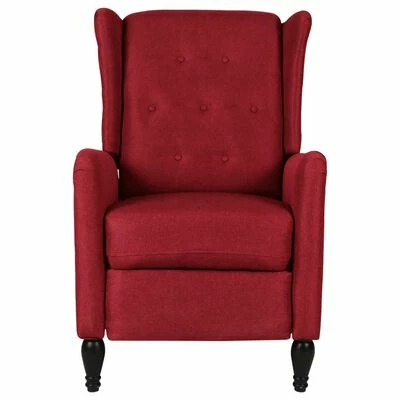 VidaXL Fauteuil de massage inclinable Rouge bordeaux Tissu 2 VidaXL Fauteuil de massage inclinable Rouge bordeaux Tissu – Image 2