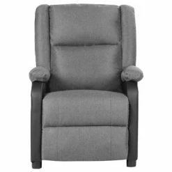 VidaXL Fauteuil de massage inclinable Gris clair Similicuir et tissu -Fauteuils électriques Soldes image 2 329496