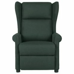 VidaXL Fauteuil de massage inclinable Vert foncé Tissu -Fauteuils électriques Soldes image 2 329655