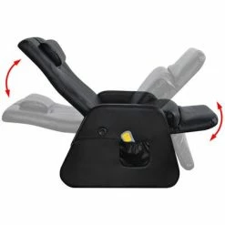 VidaXL Fauteuil de massage Noir Similicuir 8 VidaXL Fauteuil de massage Noir Similicuir -Fauteuils électriques Soldes image 3 242510