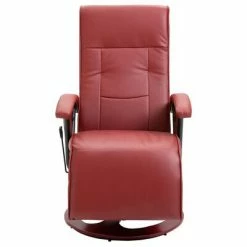 VidaXL Fauteuil de massage Rouge bordeaux Similicuir -Fauteuils électriques Soldes image 3 248457