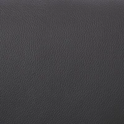 VidaXL Fauteuil de massage avec repose-pied Gris Similicuir 3 VidaXL Fauteuil de massage avec repose-pied Gris Similicuir – Image 3