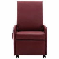 VidaXL Fauteuil de massage Rouge bordeaux Similicuir -Fauteuils électriques Soldes image 3 248639