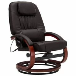 VidaXL Fauteuil de massage avec repose-pied Marron Similicuir -Fauteuils électriques Soldes image 3 248709