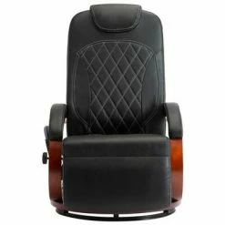VidaXL Fauteuil de massage TV Noir Similicuir -Fauteuils électriques Soldes image 3 248719