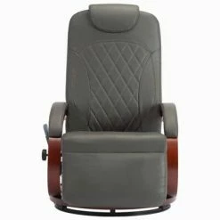 VidaXL Fauteuil de massage TV Gris Similicuir -Fauteuils électriques Soldes image 3 248720