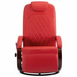 VidaXL Fauteuil de massage TV Rouge Similicuir 8 VidaXL Fauteuil de massage TV Rouge Similicuir -Fauteuils électriques Soldes image 3 248724