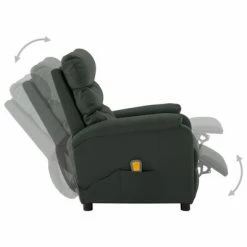VidaXL Fauteuil de massage inclinable Gris Similicuir -Fauteuils électriques Soldes image 3 289692